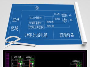 大型工厂弱电智能化安全监控系统CAD图模板解析与应用